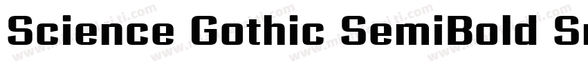Science Gothic SemiBold SmCnd字体转换